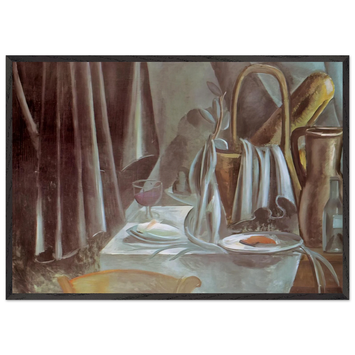 STILL LIFE 1912 N1 - Andre Derain 70x100 cm / 28x40 inches Framed Art Print – Black Wooden Frame