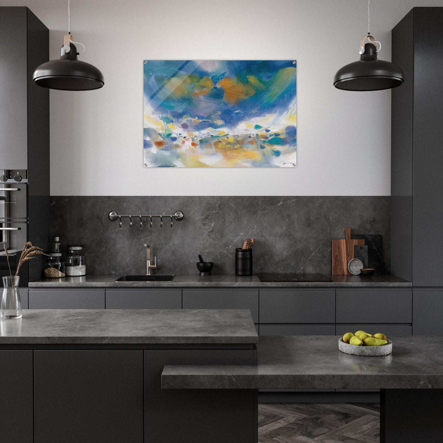 LE VOILE DES ILLUSIONS 2007 - Chu teh Chun Acrylic Print - 70x100 cm / 28x40″ inches