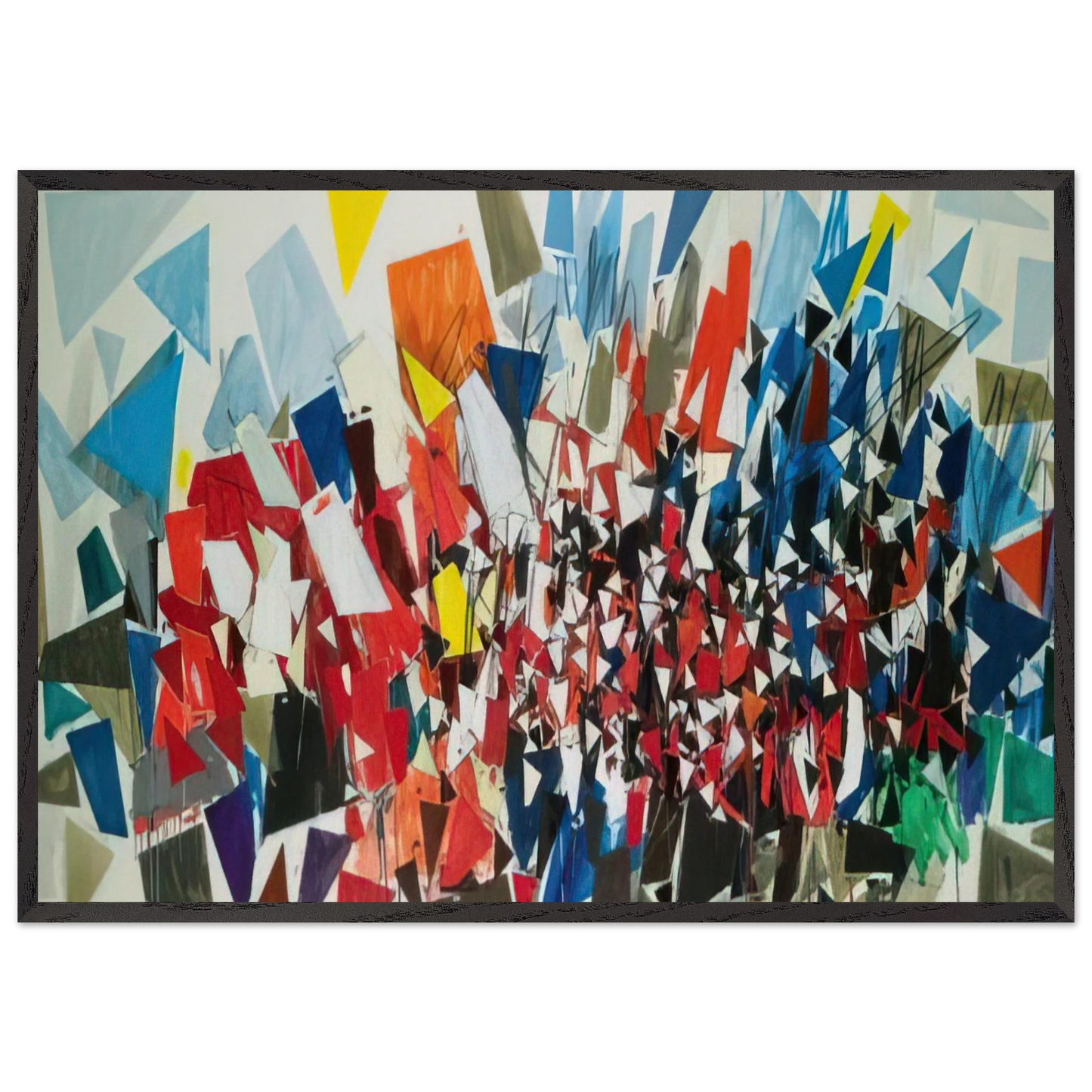 K-B-2 - 1992 - Robert Goodnough 70x100 cm / 28x40 inches Framed Art Print – Black Wooden Frame