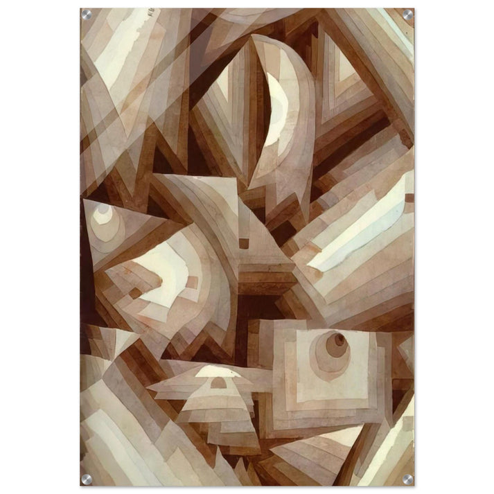 CRYSTAL 1921 - Paul Klee Acrylic Print - 70x100 cm / 28x40″ inches | Paul Klee Wall Art | Paul Klee Prints