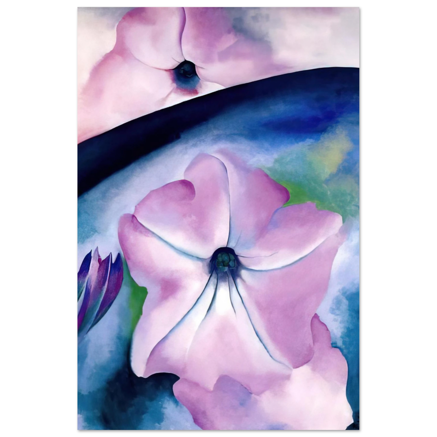 Georgia O'Keeffe - Petunia II Fine Art Poster - 75x100 cm / 30x40 inches