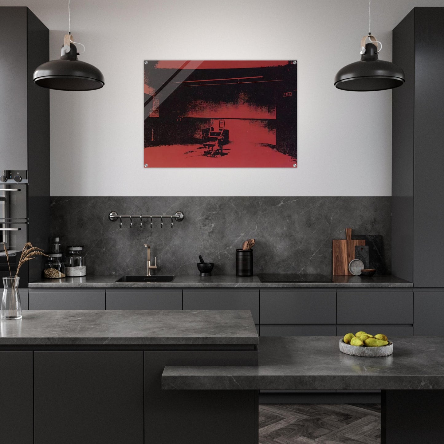 Early electric chair - Andy Warhol Acrylic Print - 70x100 cm / 28x40″ inches | Andy Warhol Wall Art | Andy Warhol Prints