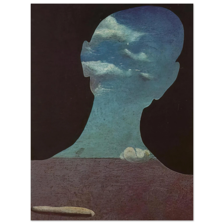 Salvador Dali - MAN WITH HIS HEAD FULL OF CLOUDS 75x100 cm / 30x40inches Fine Art Poster