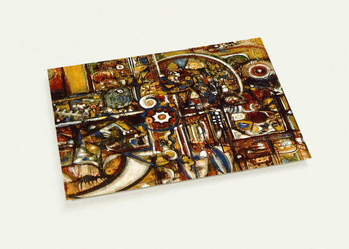 Opaque Harmony By Richard Pousette-Dart Pack of 10 Post Cards | Richard Pousette-Dart Post Cards | A6 (10.5 x 14.8 cm) - 4.1 x 5.8 inches