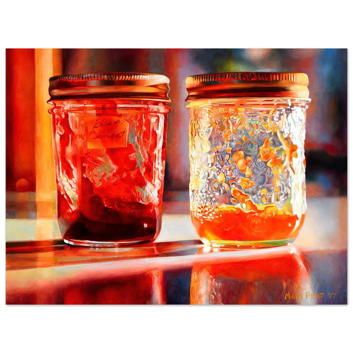 Mary Pratt - Smears of Jam, Lights of Jelly - 2007 75x100 cm / 30x40inches Fine Art Poster