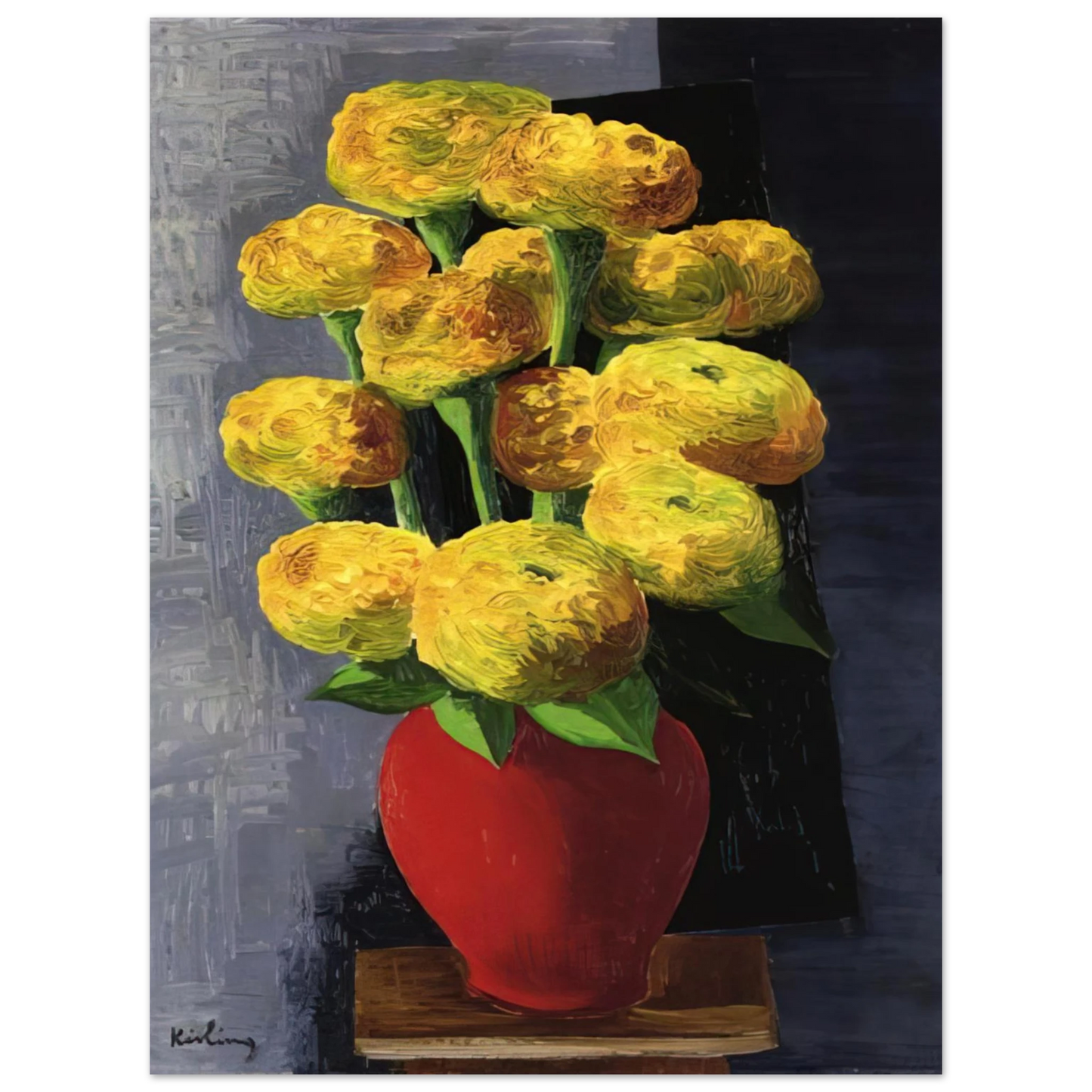 Moise Kisling - FLOWERS AND SHELLS 1919 Fine Art Poster - Default Title