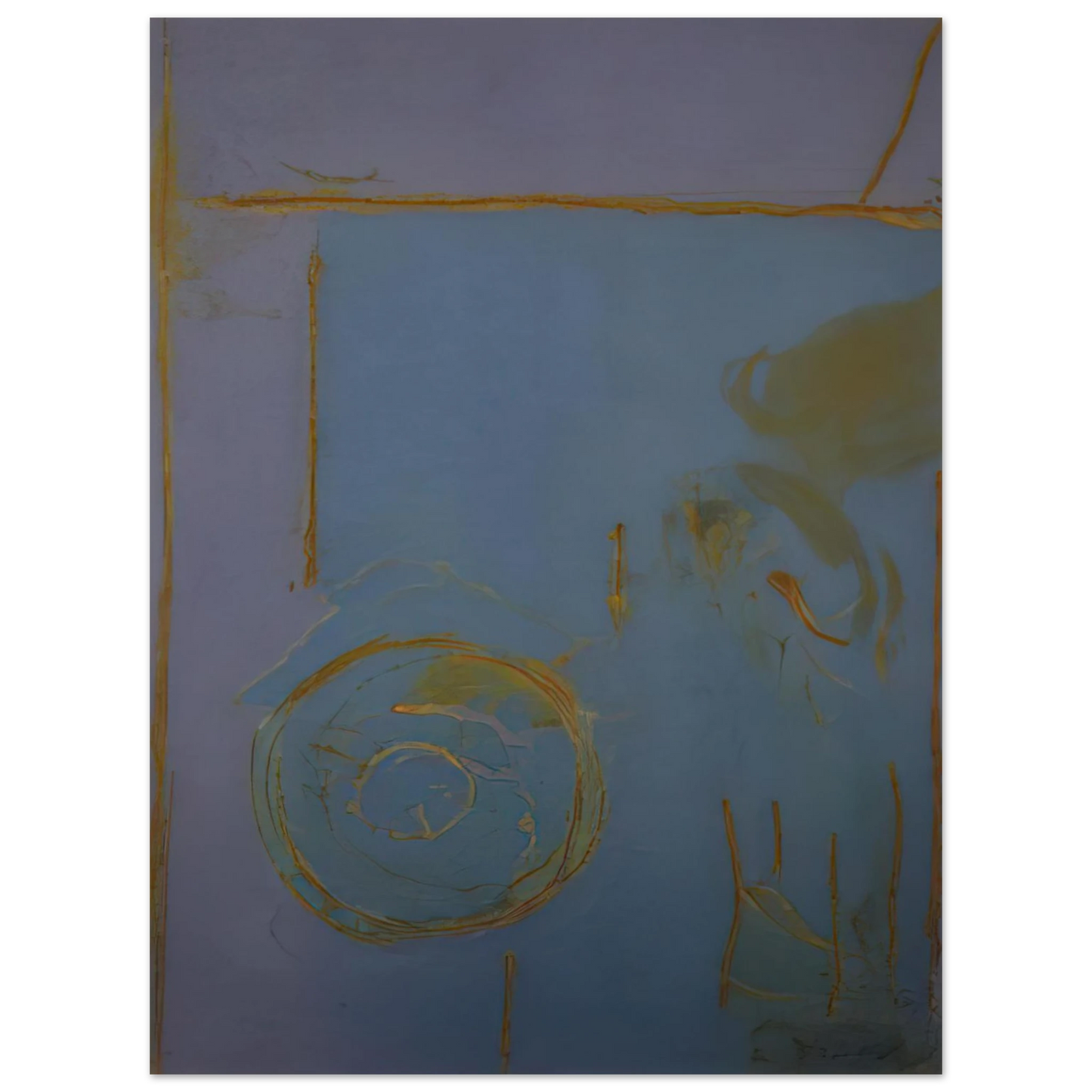 Helen Frankenthaler - Guadalupe - 1989 Wall art - 30x40 cm / 12x16 Inches - Premium Wooden Framed Poster With Fine Art Paper - White frame