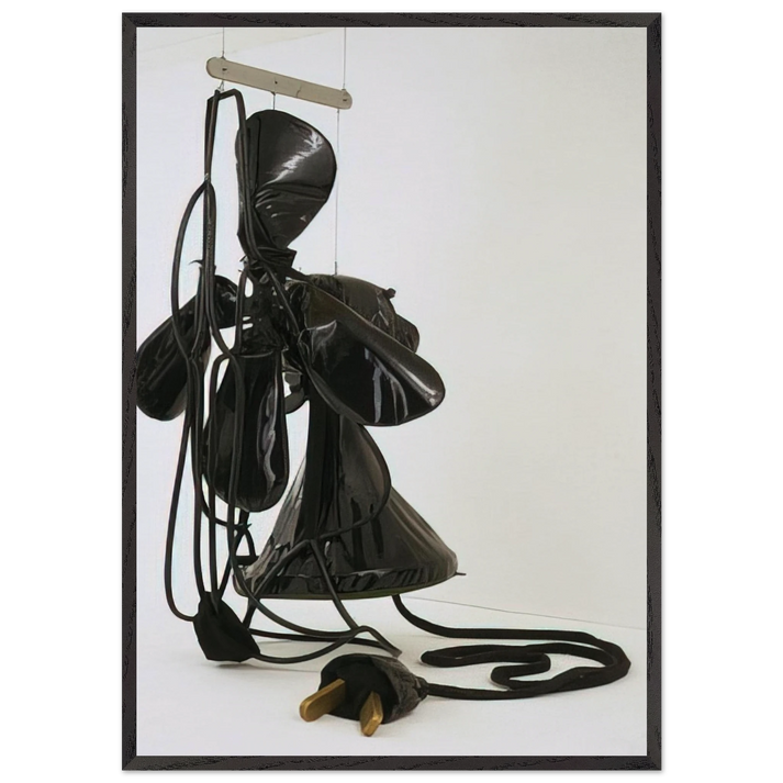 GIANT SOFT FAN 1967 - Claes Oldenburg 70x100 cm / 28x40 inches Framed Art Print – Black Wooden Frame