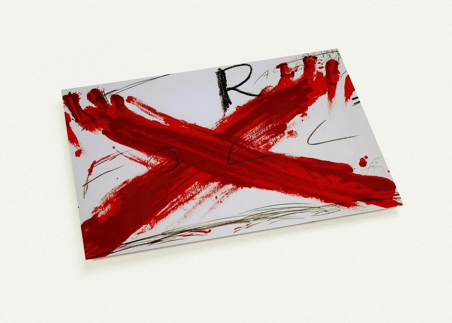 FOLL 1973 By Antoni Tapies Pack of 10 Post Cards | Antoni Tapies Post Cards | A6 (10.5 x 14.8 cm) - 4.1 x 5.8 inches