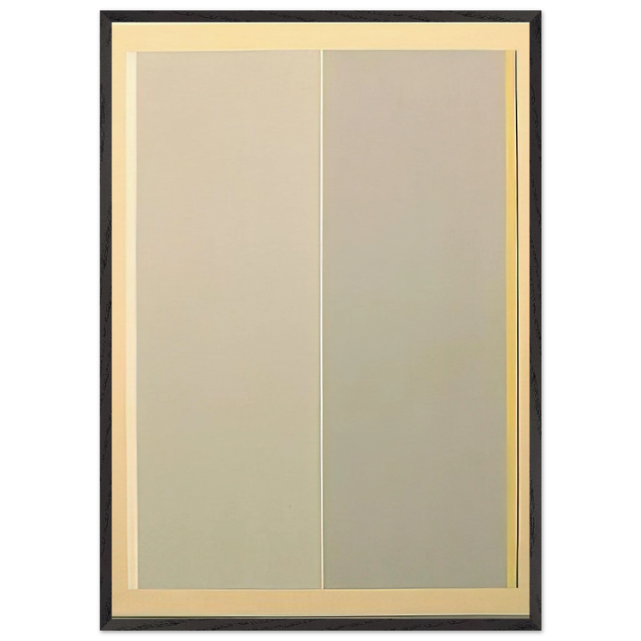 Homage to Newman - 1979 - Gene Davis 70x100 cm / 28x40 inches Framed Art Print – Black Wooden Frame
