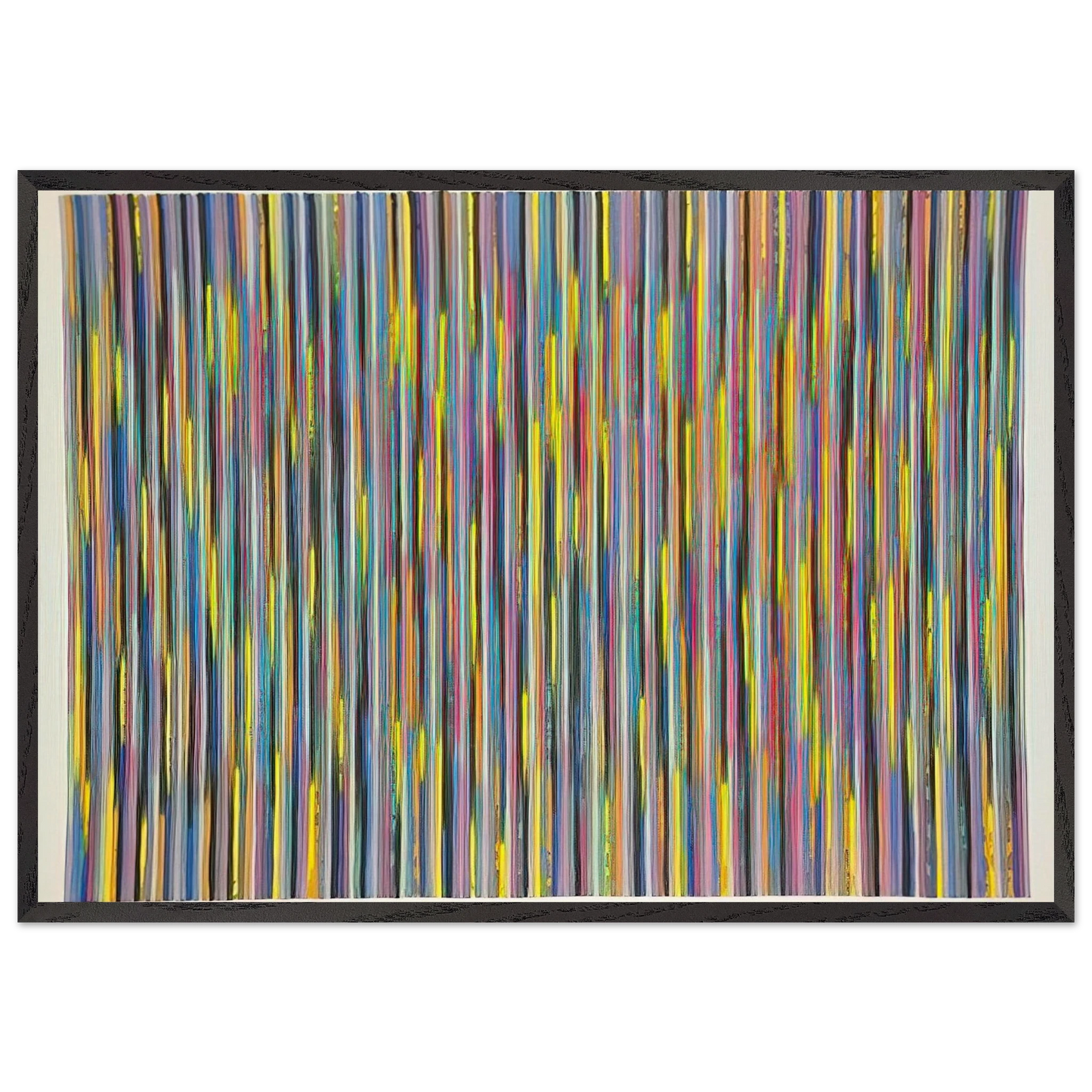 Joy Ride - 1981 - Gene Davis Framed Art Print – Black Wooden Frame - Default Title - -Framed Art Print