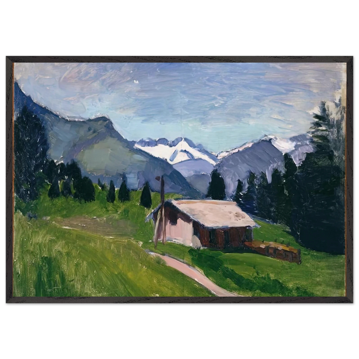 SAVOY ALPS 1901 - Henri Matisse 70x100 cm / 28x40 inches Framed Art Print – Black Wooden Frame