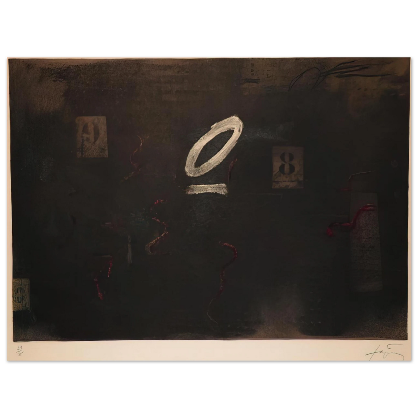 Antoni Tapies - SOUS ZERO 1979 Fine Art Poster - Default Title