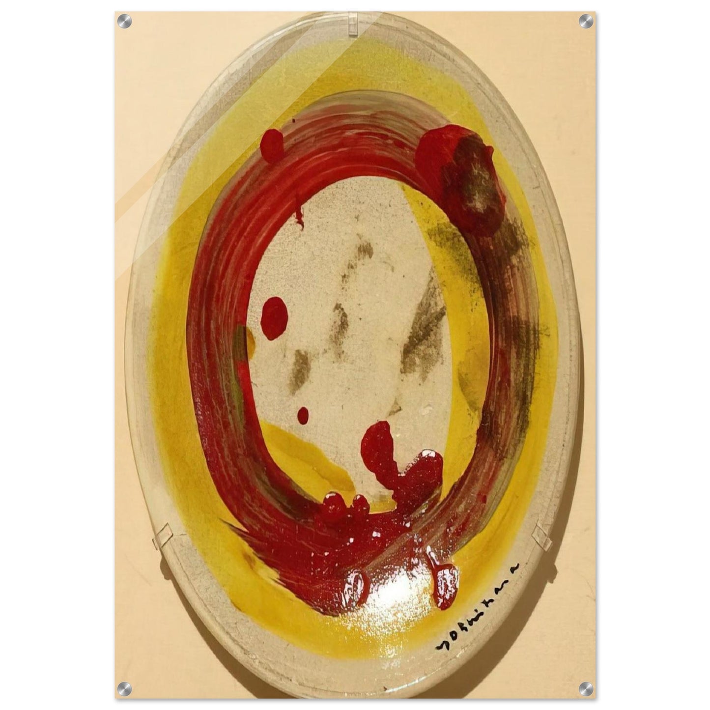 Circle - 1963 - Jiro Yoshihara Acrylic Print - 70x100 cm / 28x40″ inches | Jiro Yoshihara Wall Art | Jiro Yoshihara Prints