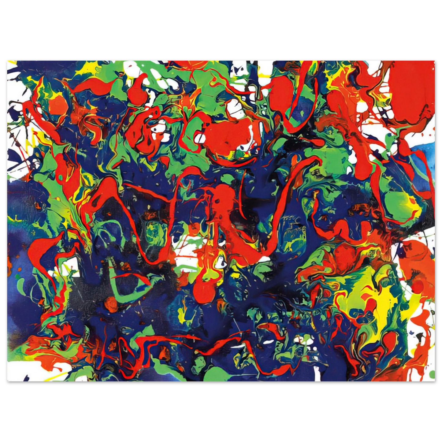 Sam Francis - Untitled SFP94-57 SFF 1731 Fine Art Poster - Default Title