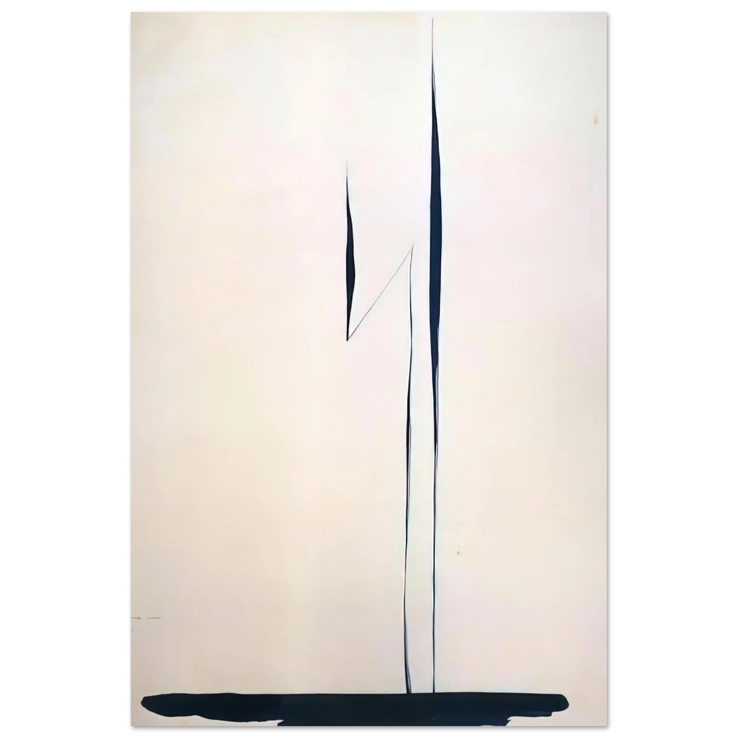 Georgia O'Keeffe - Black Lines 1 Fine Art Poster - 40x60 cm / 16x24 inches