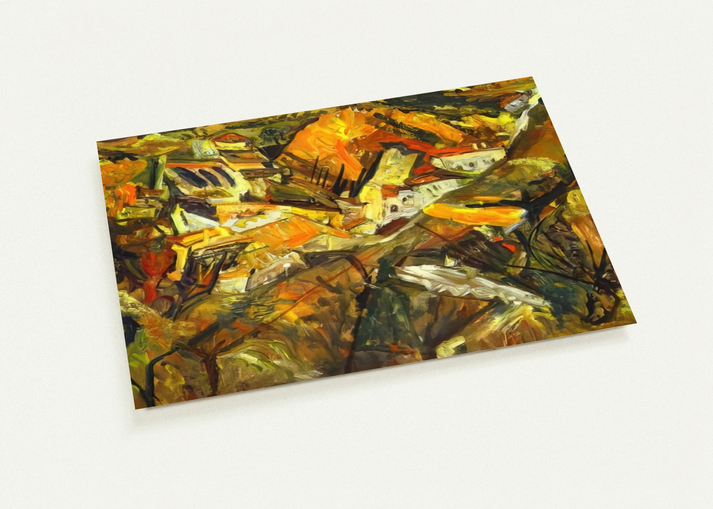 CERET LANDSCAPE By Chaim Soutine Pack of 10 Post Cards | Chaim Soutine Post Cards | A6 (10.5 x 14.8 cm) - 4.1 x 5.8 inches