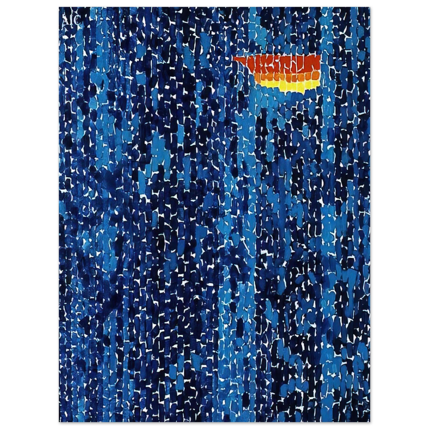Alma Woodsey Thomas - STARRY NIGHT AND THE ASTRONAUTS 1972 Fine Art Poster - Default Title