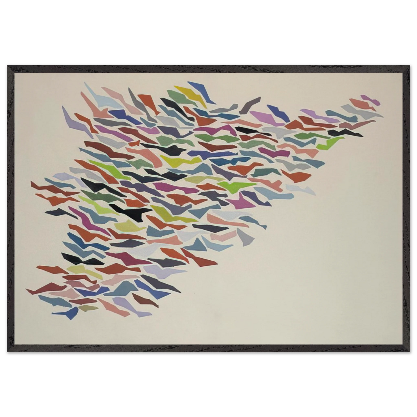 Variables with Color - Post-Painterly Abstraction - Robert Goodnough Framed Art Print – Black Wooden Frame - Default Title - -Framed Art Print