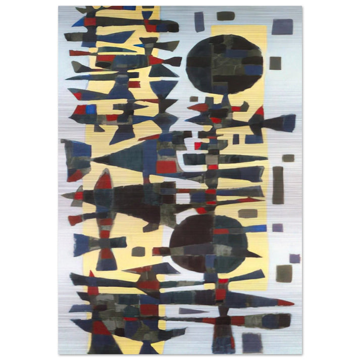 Fête en Zeeland - 1955 - Alfred Manessier Brushed Aluminum Print - 70x100 cm / 28x40 inches | Alfred Manessier Aluminum Print | Alfred Manessier Prints