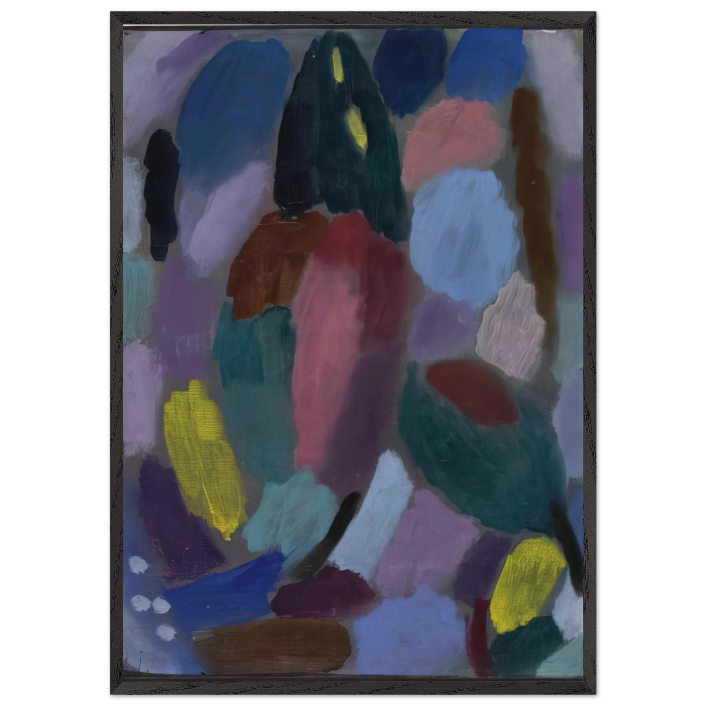 VARIATION FIELD OF TULIPS 1916 - Alexej von Jawlensky Framed Art Print – Black Wooden Frame - Default Title - -Framed Art Print