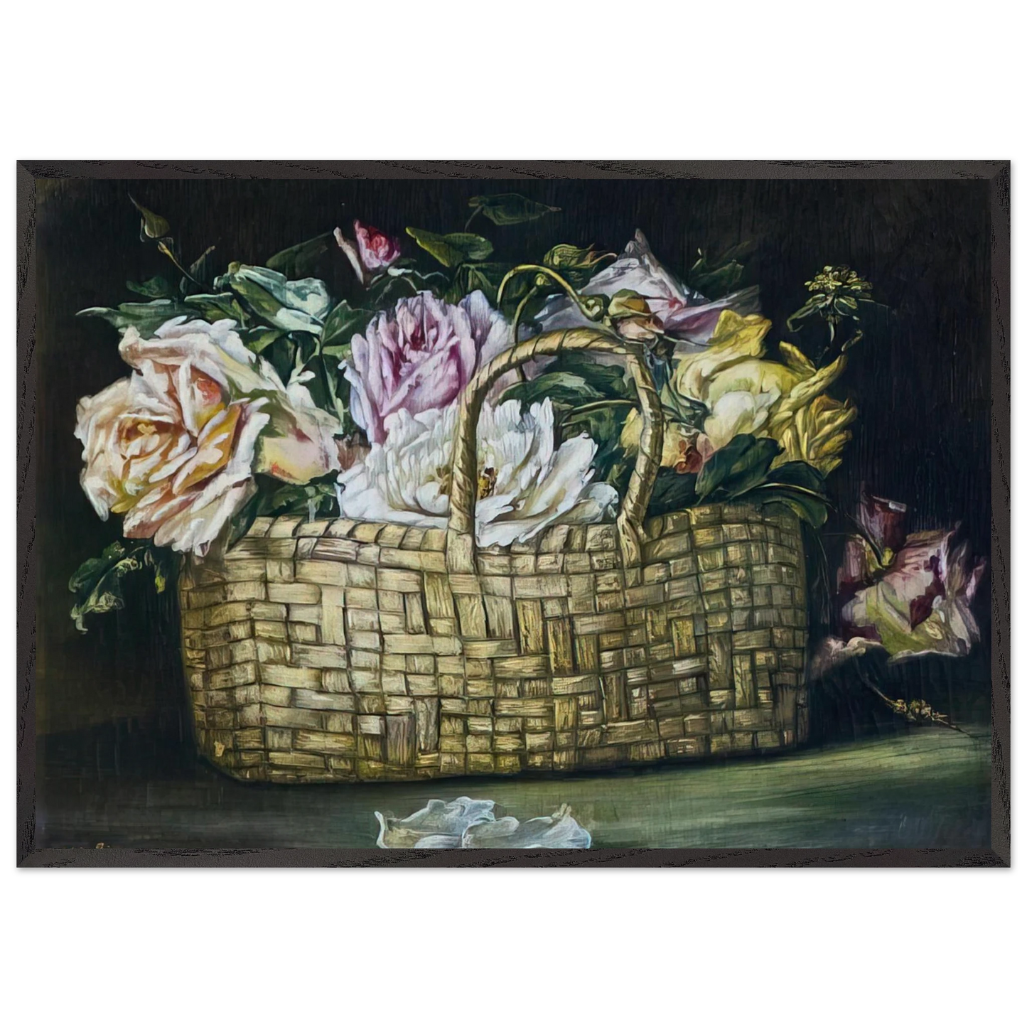 NOT IDENTIFIED 1 N2 - Moise Kisling Framed Art Print – Black Wooden Frame - Default Title - -Framed Art Print