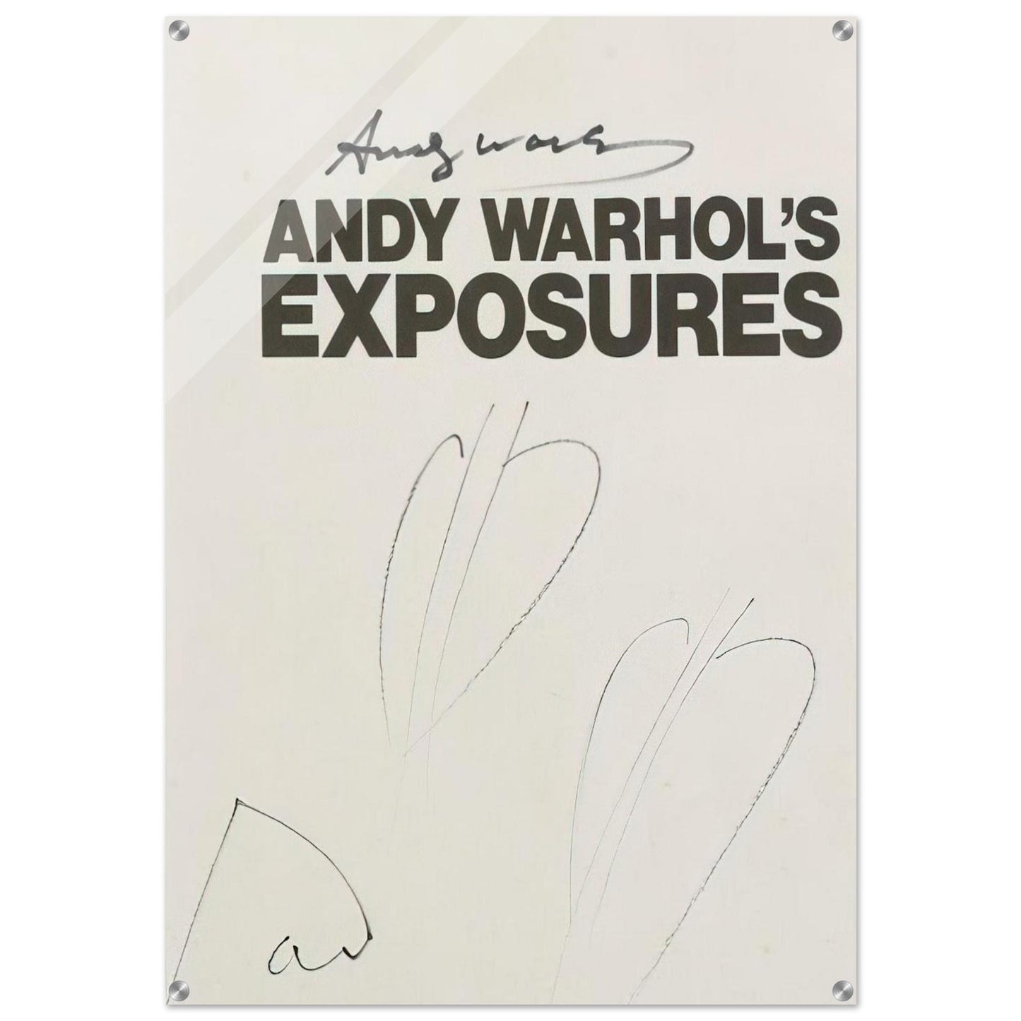 Butterfly Hearths Andy Warhol's Exposures - Andy Warhol Acrylic Print - 70x100 cm / 28x40″ inches | Andy Warhol Wall Art | Andy Warhol Prints