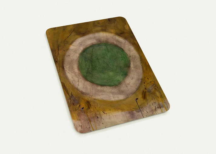 Green Glow - 1958 By Gene Davis Pack of 10 Post Cards | Gene Davis Post Cards | A6 (10.5 x 14.8 cm) - 4.1 x 5.8 inches