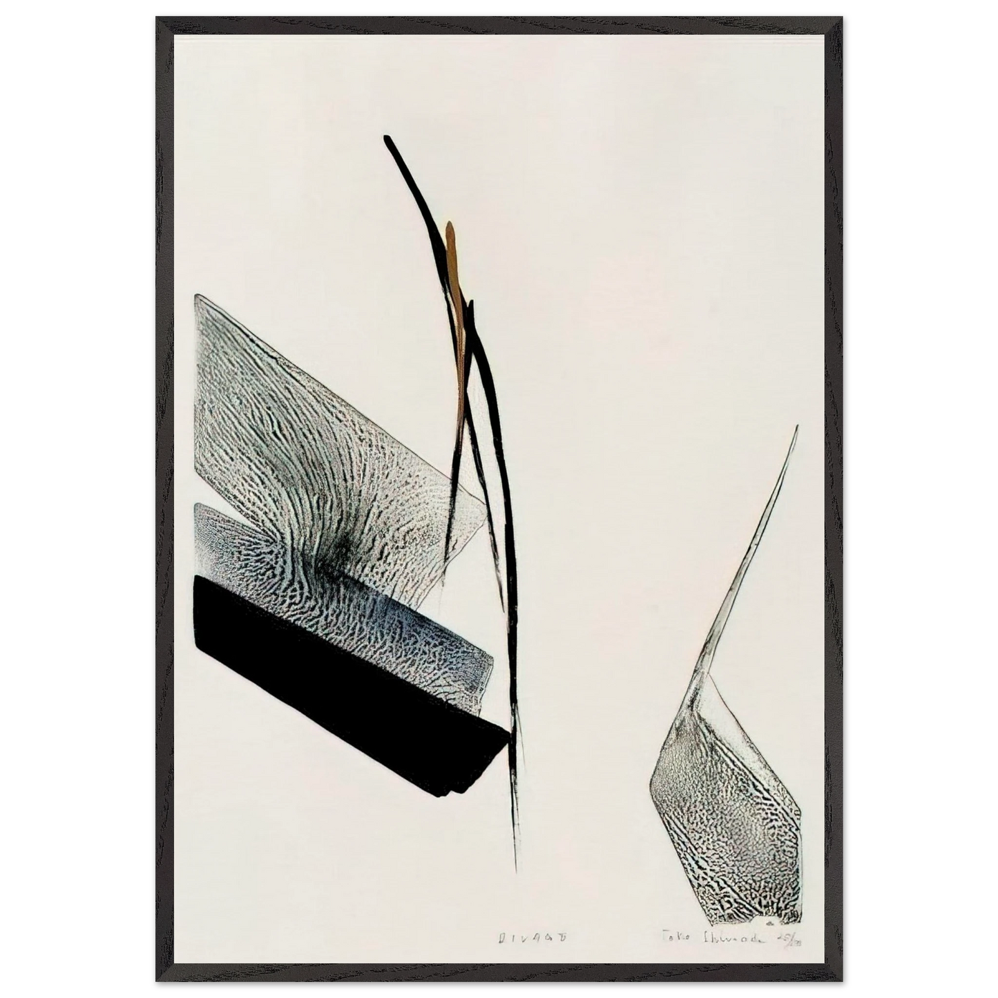 Rivage - Abstract Expressionism - Toko Shinoda Framed Art Print – Black Wooden Frame - Default Title - -Framed Art Print