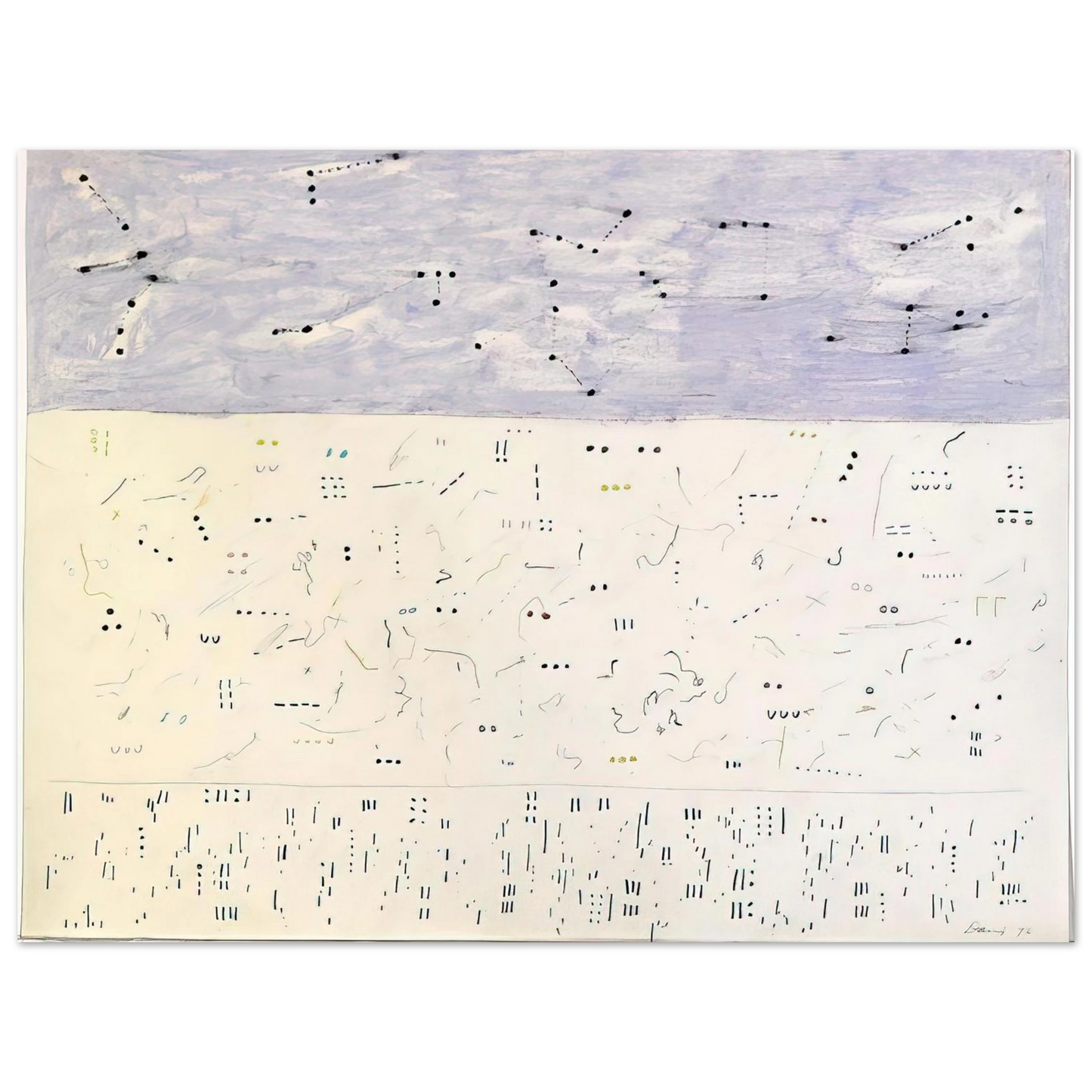 Gene Davis - Deep Six - 1979 Fine Art Poster - Default Title