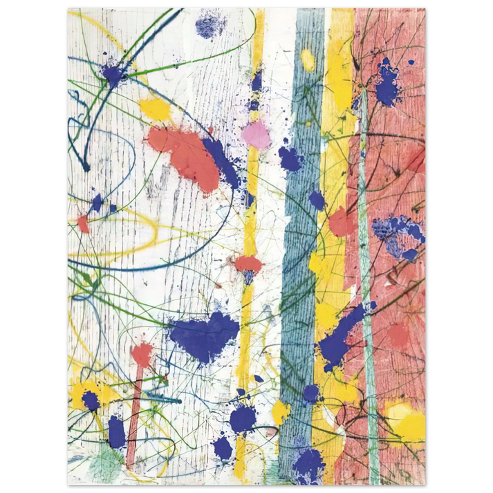 Sam Francis - Untitled EXP-SF-58-08-82 75x100 cm / 30x40inches Fine Art Poster