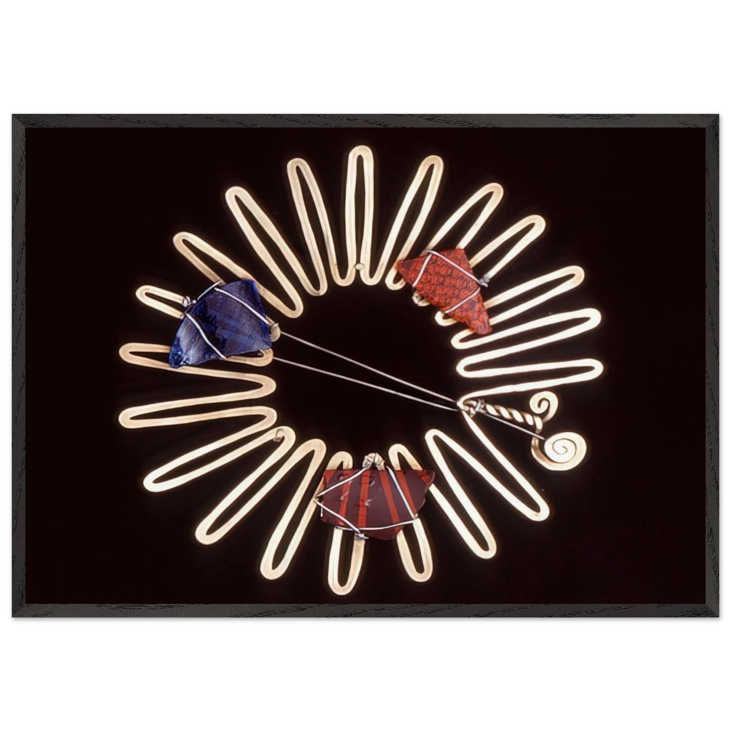 BROOCH 1938 - Alexander Calder 70x100 cm / 28x40 inches Framed Art Print – Black Wooden Frame