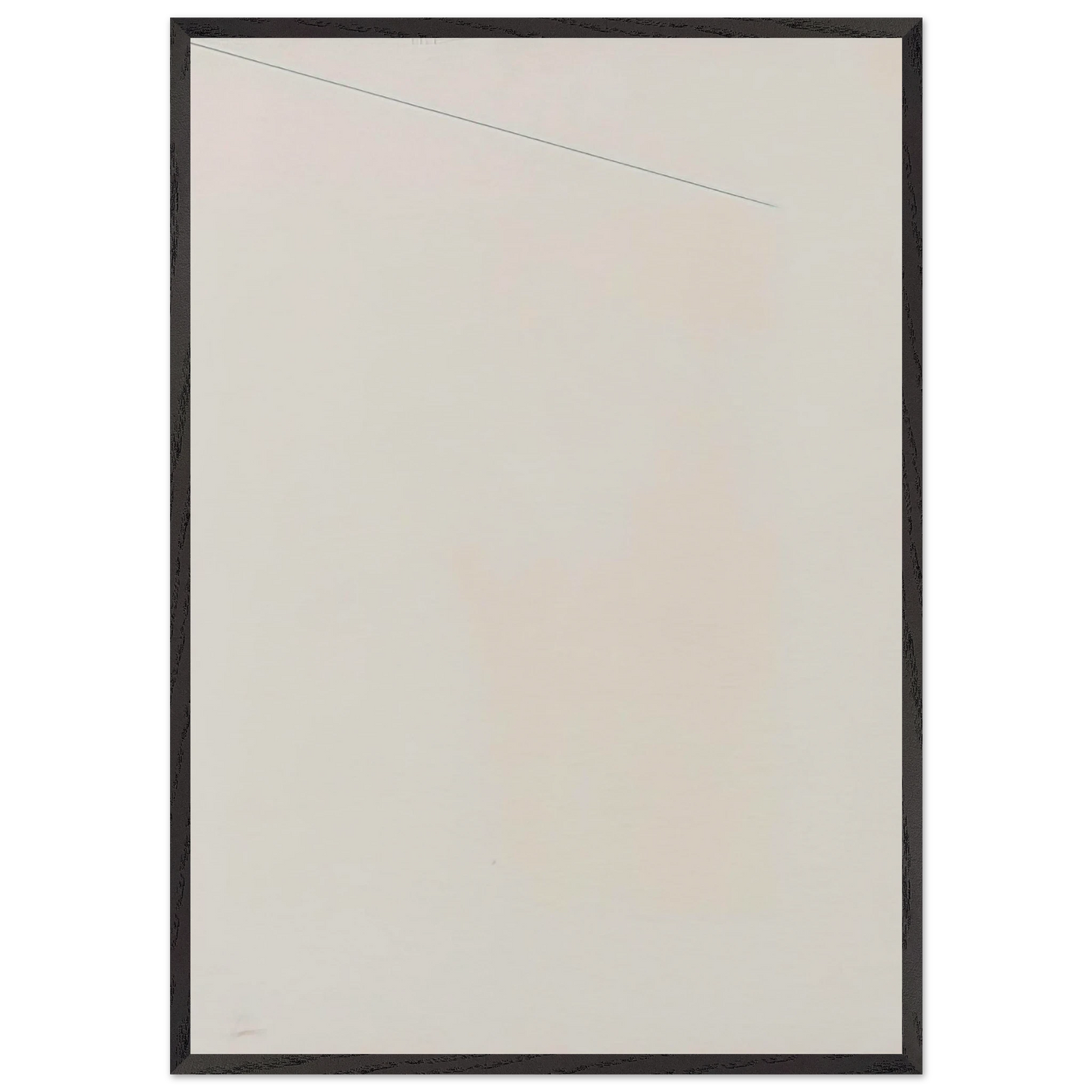 Blue Line N2 - Robert Ryman 70x100 cm / 28x40 inches Framed Art Print – Black Wooden Frame