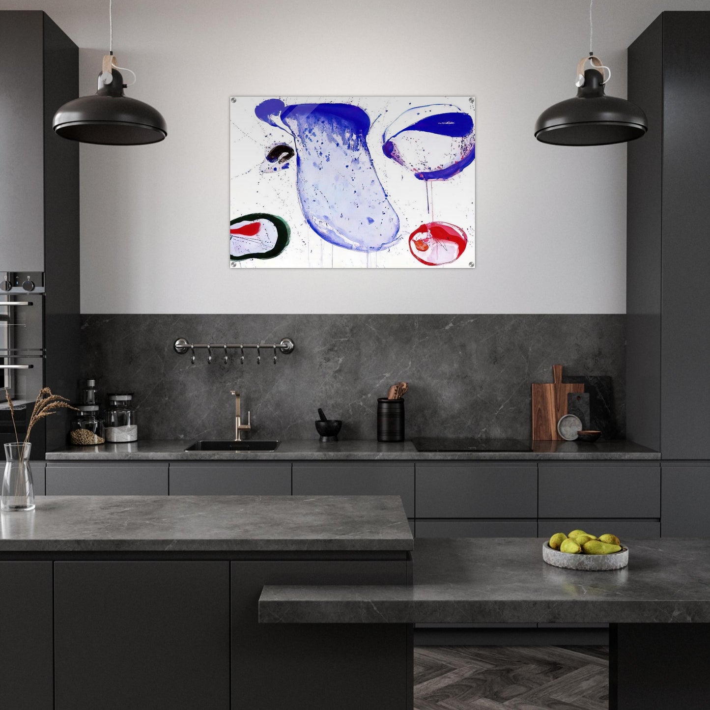 Blue 47 - Sam Francis Acrylic Print - 70x100 cm / 28x40″ inches