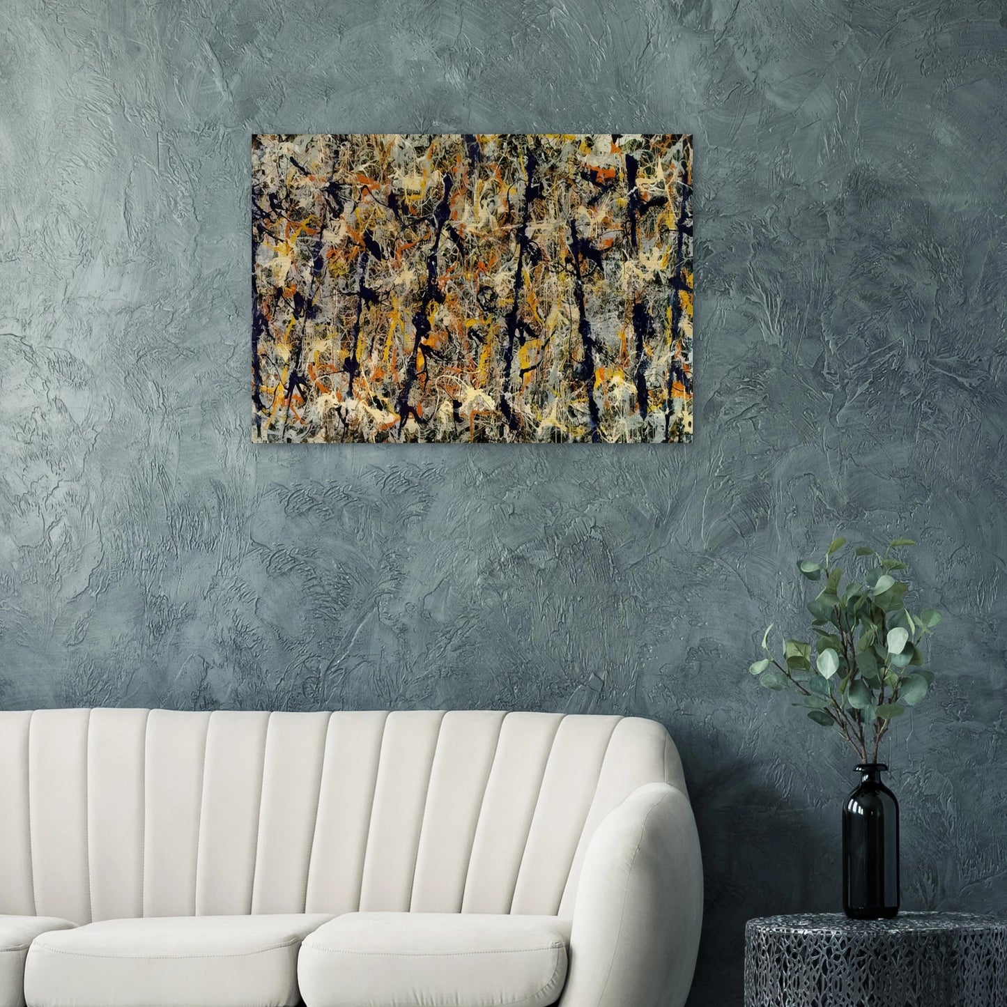 BLUE POLES NUMBER 11 1952 1 - Jackson Pollock Brushed Aluminum Print - 70x100 cm / 28x40 inches | Jackson Pollock Aluminum Print | Jackson Pollock Prints