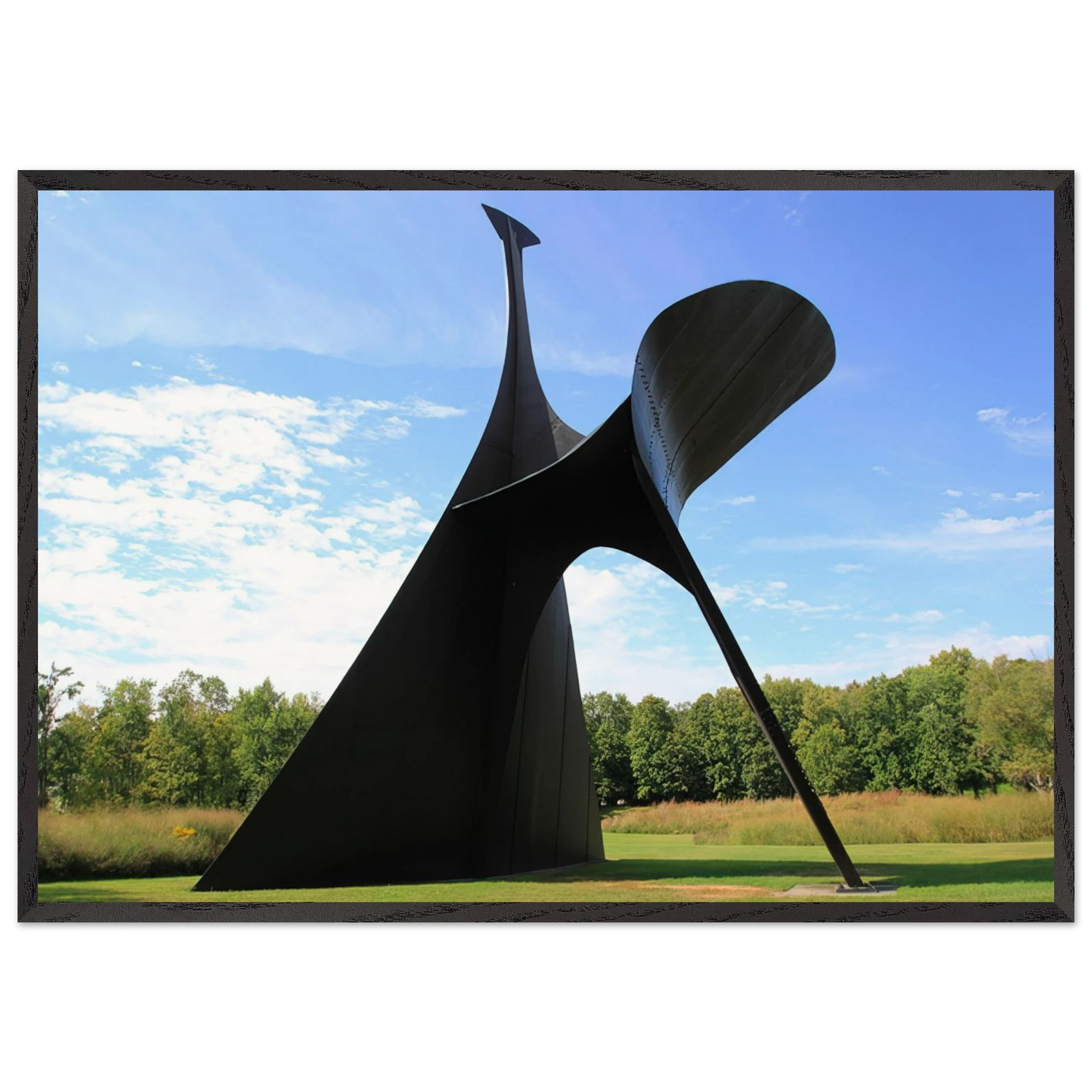 THE ARCH 1975 - Alexander Calder Framed Art Print – Black Wooden Frame - Default Title - -Framed Art Print