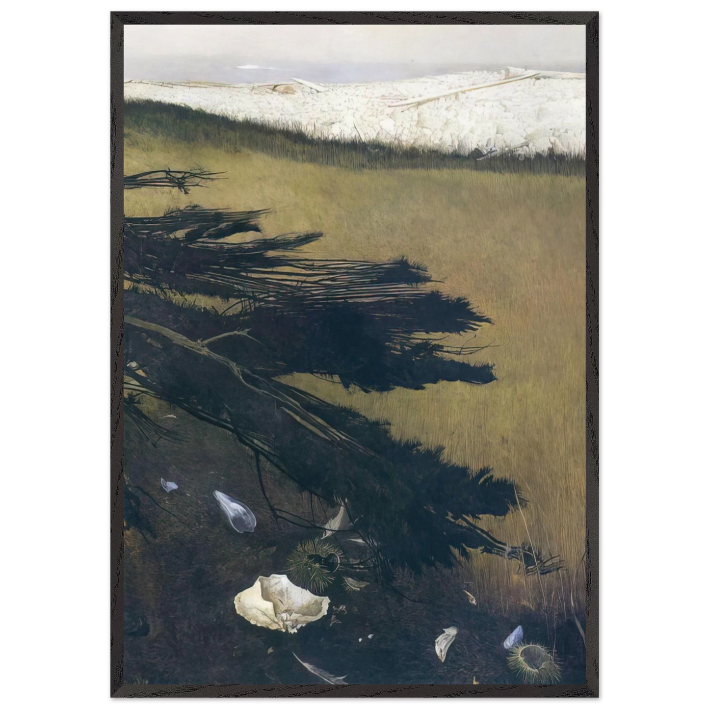 NOT DETECTED 47 - Andrew Wyeth Framed Art Print – Black Wooden Frame - Default Title - -Framed Art Print