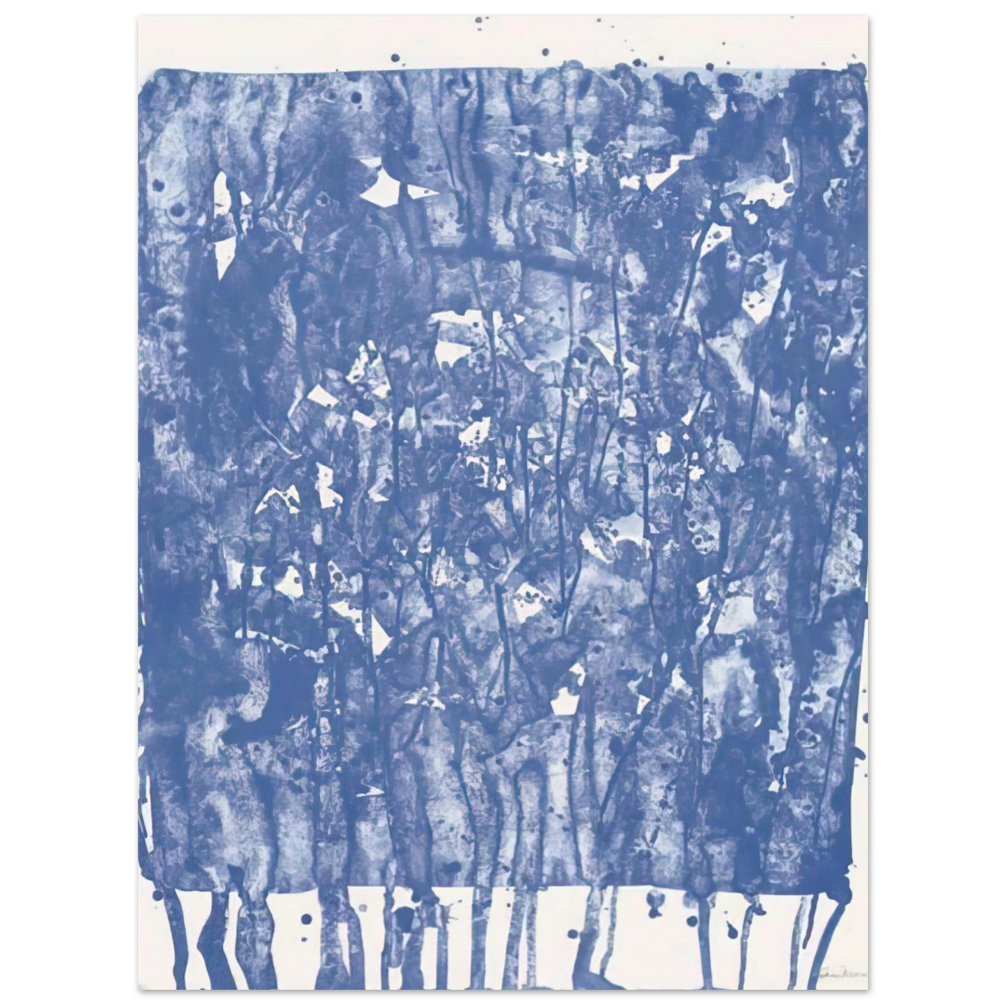 Sam Francis - Untitled from Papierski Portfolio SF 351 Fine Art Poster - Default Title