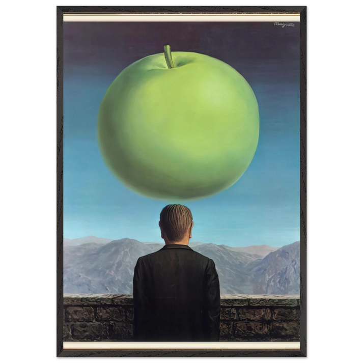 THE POSTCARD 1960 - Rene Magritte 70x100 cm / 28x40 inches Framed Art Print – Black Wooden Frame
