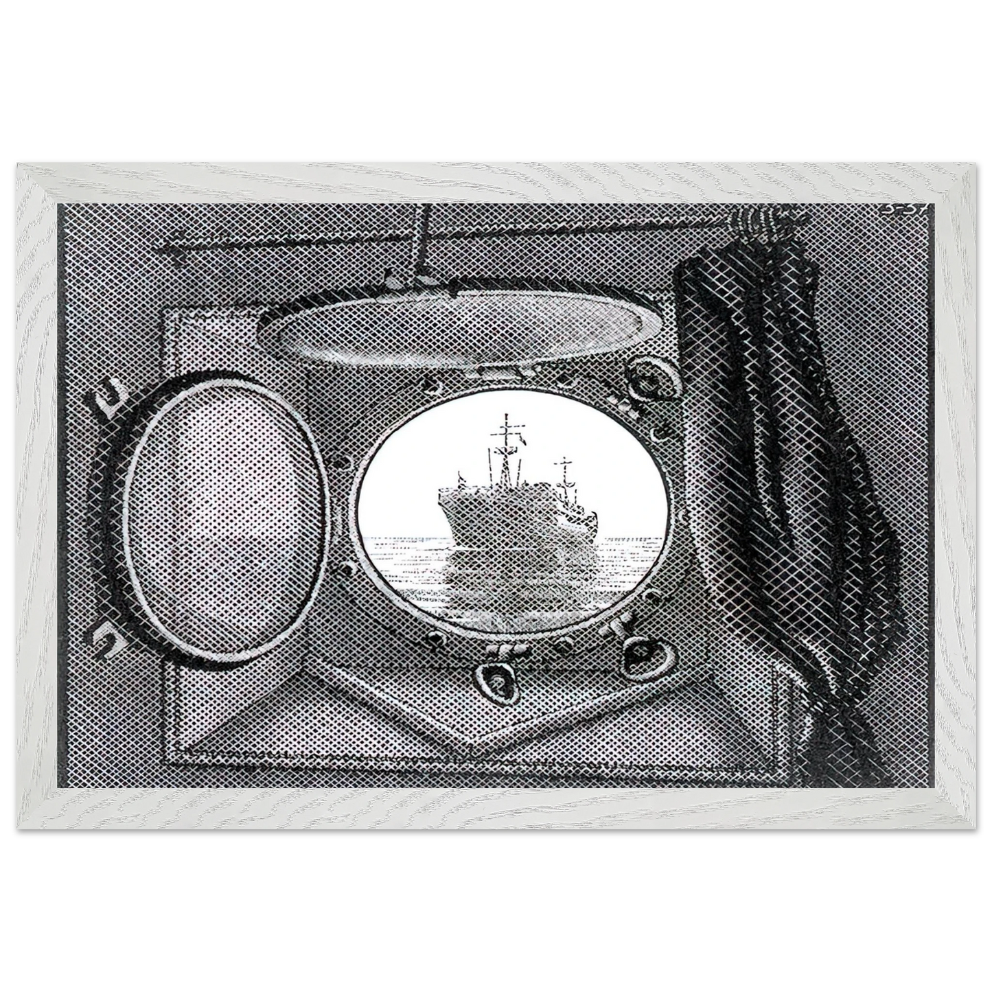 MC Escher - PORTHOLE Wall Art - 30x40 cm / 12x16 inches - Fine Art Poster - -