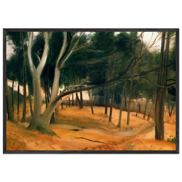 THE PATH OF FOREST 1928 - Andre Derain 70x100 cm / 28x40 inches Framed Art Print – Black Wooden Frame