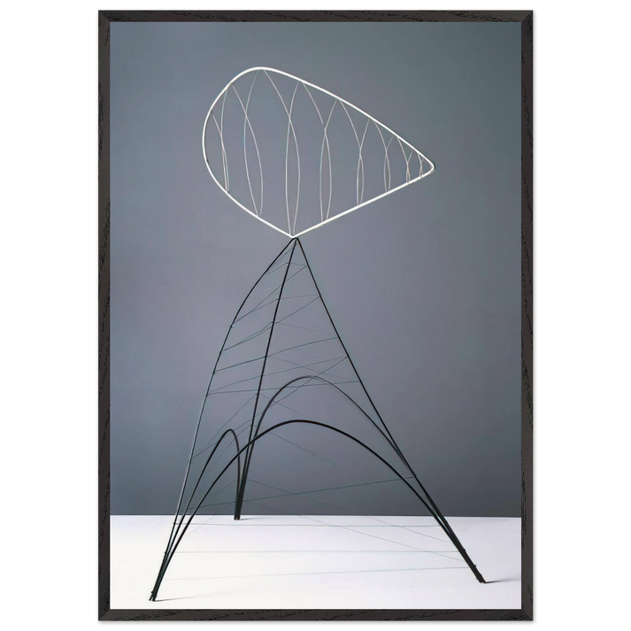 HOLLOW EGG 1939 - Alexander Calder 70x100 cm / 28x40 inches Framed Art Print – Black Wooden Frame