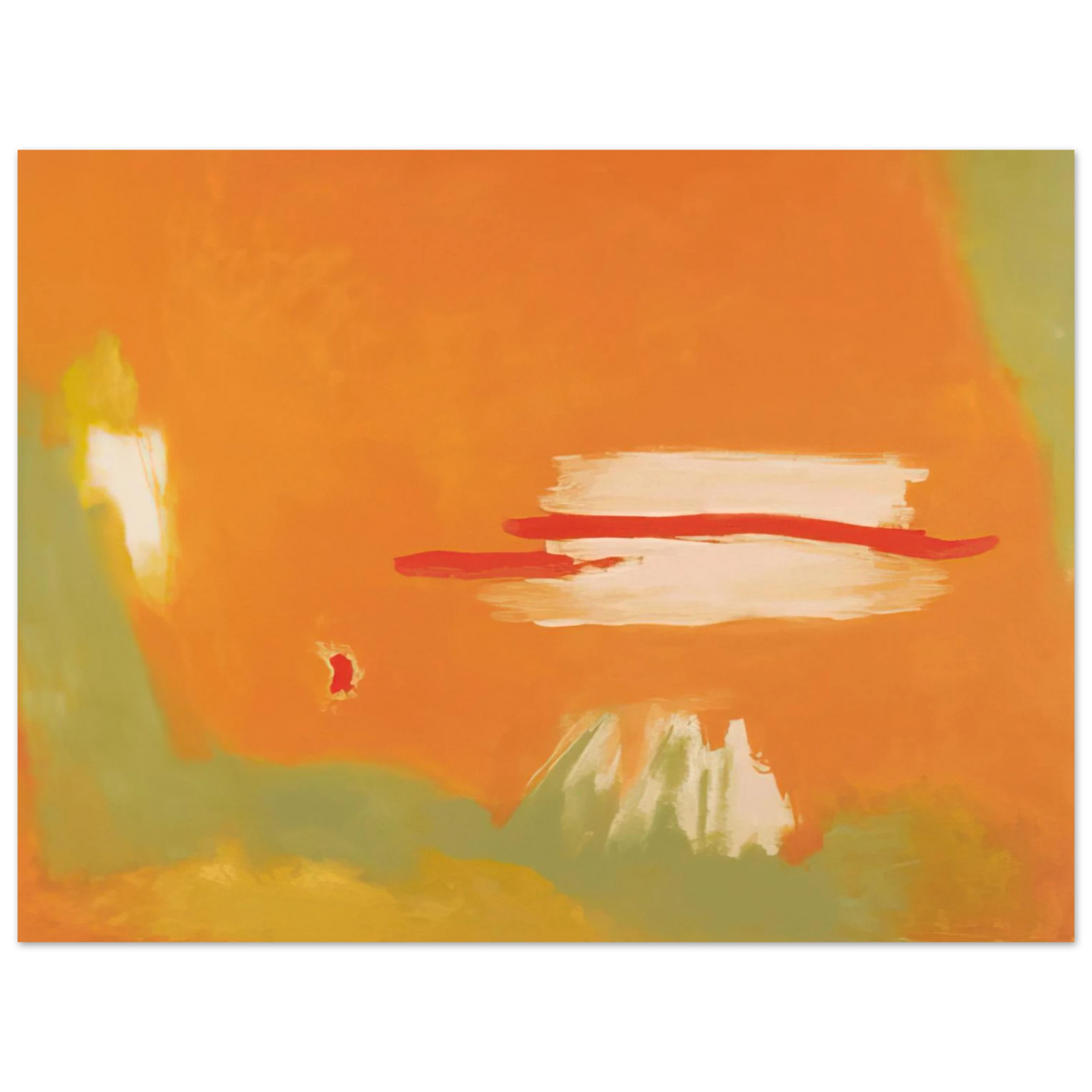 Esteban Vicente - RED ACROSS 1996 Fine Art Poster - Default Title