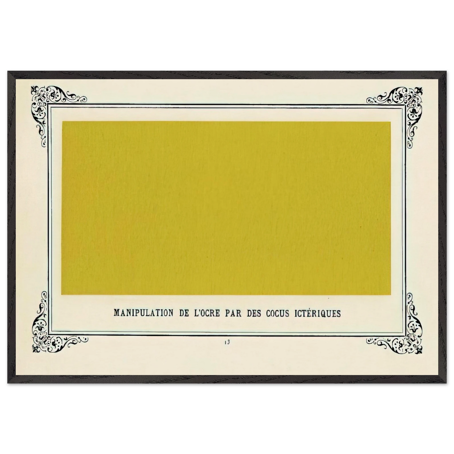 Jaundiced Cuckolds Handling Ochre - Alphonse Allais Framed Art Print – Black Wooden Frame - Default Title - -Framed Art Print