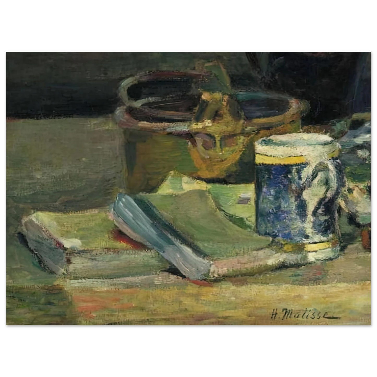 Henri Matisse - STILL LIFE WITH BOOKS 1895 Fine Art Poster - Default Title