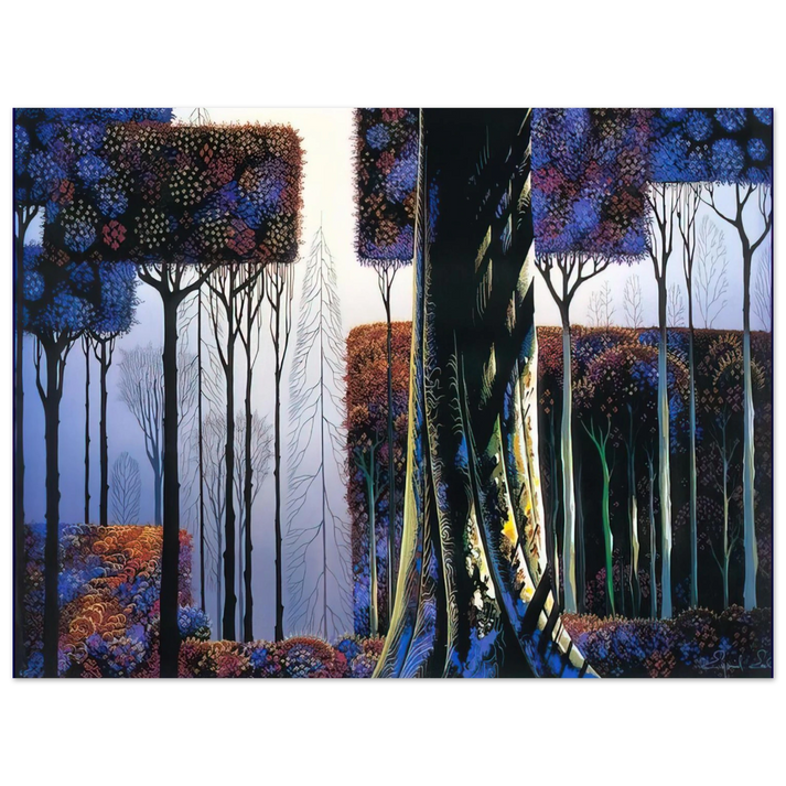 Eyvind Earle - Ancient Forest 75x100 cm / 30x40inches Fine Art Poster
