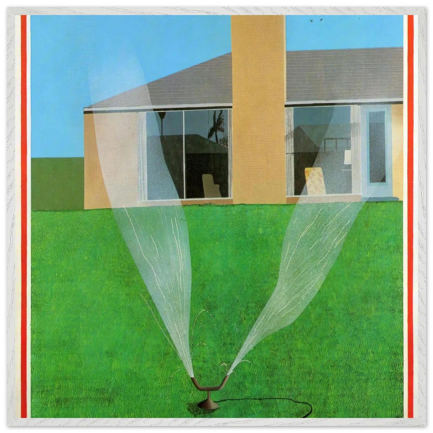 David Hockney - David Hockney Wall art - A3 (29.7 x 42 cm) - Premium Wooden Framed Poster With Fine Art Paper-canvas - Wood frame