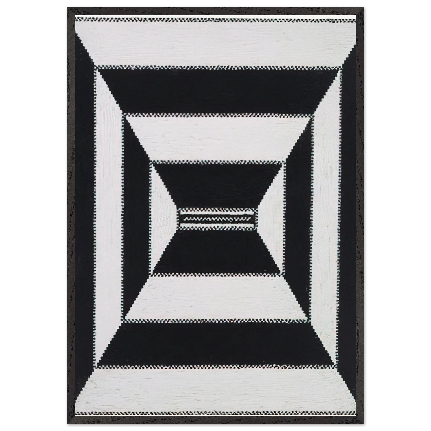 The Acrobatic Rectangle Per Six - 1967 - Alfred Jensen Framed Art Print – Black Wooden Frame - Default Title - -Framed Art Print