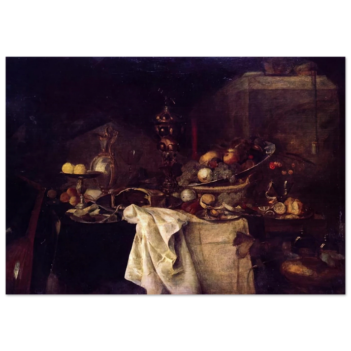LA DESERTE AFTER JAN DAVIDSZ DE HEEM 1893 - Henri Matisse Brushed Aluminum Print - 70x100 cm / 28x40 inches | Henri Matisse Aluminum Print | Henri Matisse Prints