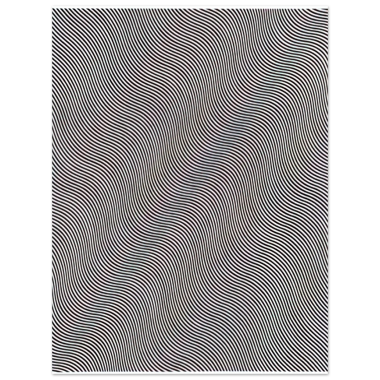 Bridget Riley - UNTITLED DIAGONAL CURVE 1966 Fine Art Poster - Default Title